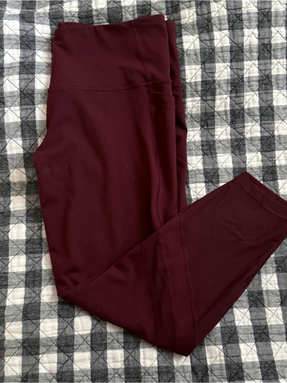 Old Navy Women’s Elevate Stretch Burgundy Leggings 1X